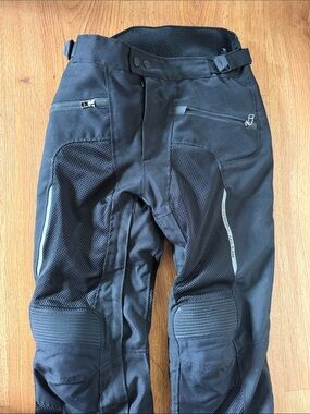 Rev’it, Men's Black Tornado Riding Pants, 30x30 (approximately)